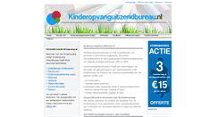 Desktop Screenshot of kinderopvanguitzendbureau.nl