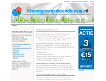 Tablet Screenshot of kinderopvanguitzendbureau.nl